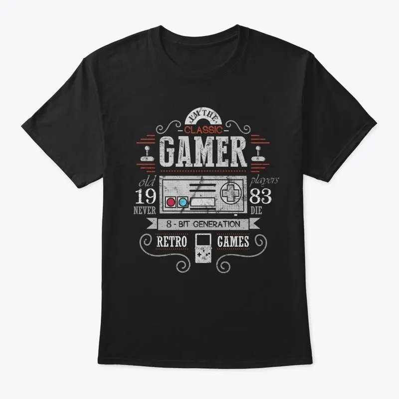 Vintage Style Retro Gamer Design 